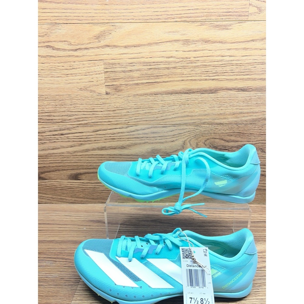 adidas Adizero Distancestar Blue Cloud White Lucid Lemon / JI2999 / Size 7.5 - Picture 4 of 12